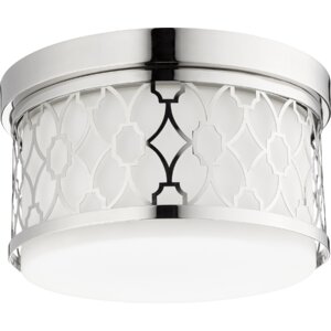 Geometric 2-Light Flush Mount