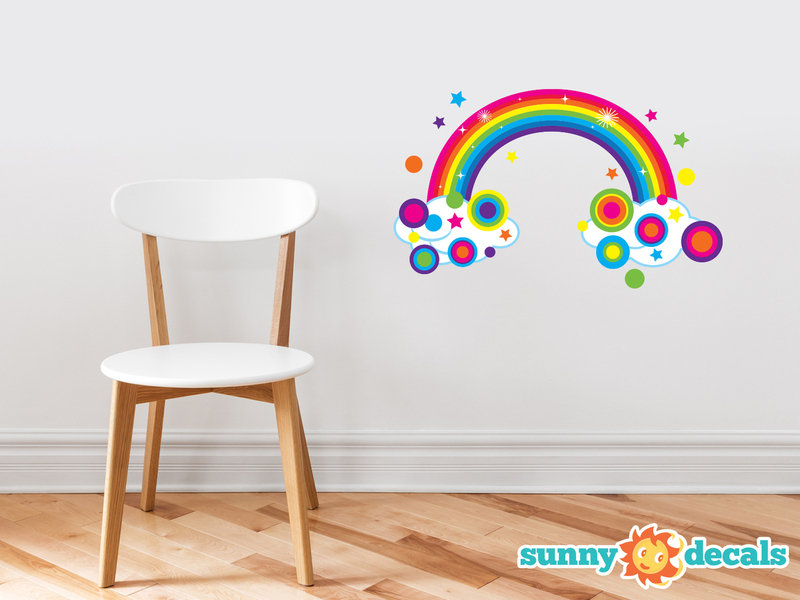 Sunny Decals Rainbow Fabric Wall Decal & Reviews Wayfair