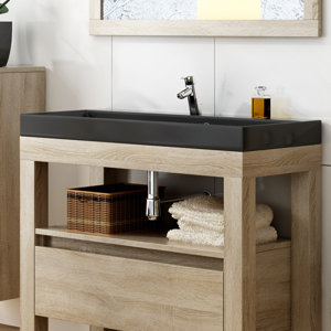 Devo 100 cm Halbeinbauwaschbecken Ambiente