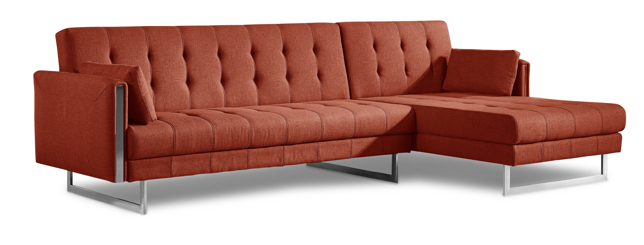 Orren Ellis Latish Sleeper Sectional & Reviews Wayfair