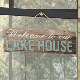 Lake House Wall Decor Wayfair Welcome To Our Lake House Wood Wall Décor