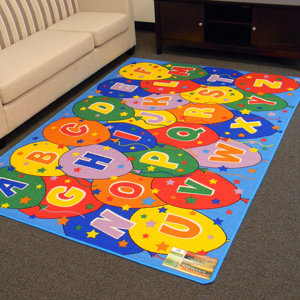 Paradise Alphabets Balloon Indoor Area Rug