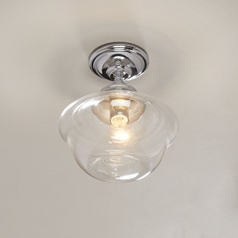 Laurel Foundry Modern Farmhouse Flora 1-Light Semi Flush Mount & Reviews | Wayfair