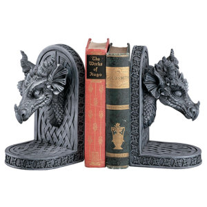 2-tlg. Buchstütze Grey Friar Dragon von Design ..