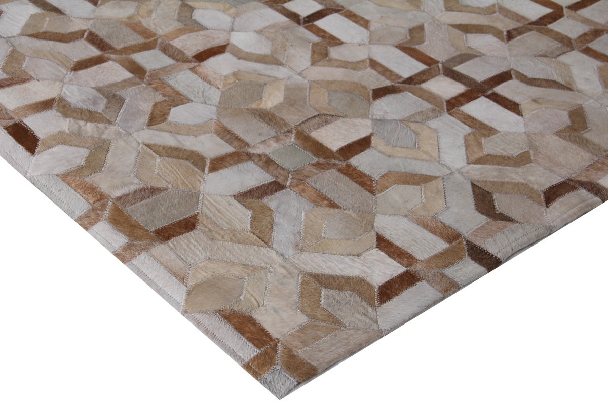 Exquisite Rugs Natural Hide Beige/Ivory Area Rug & Reviews Perigold