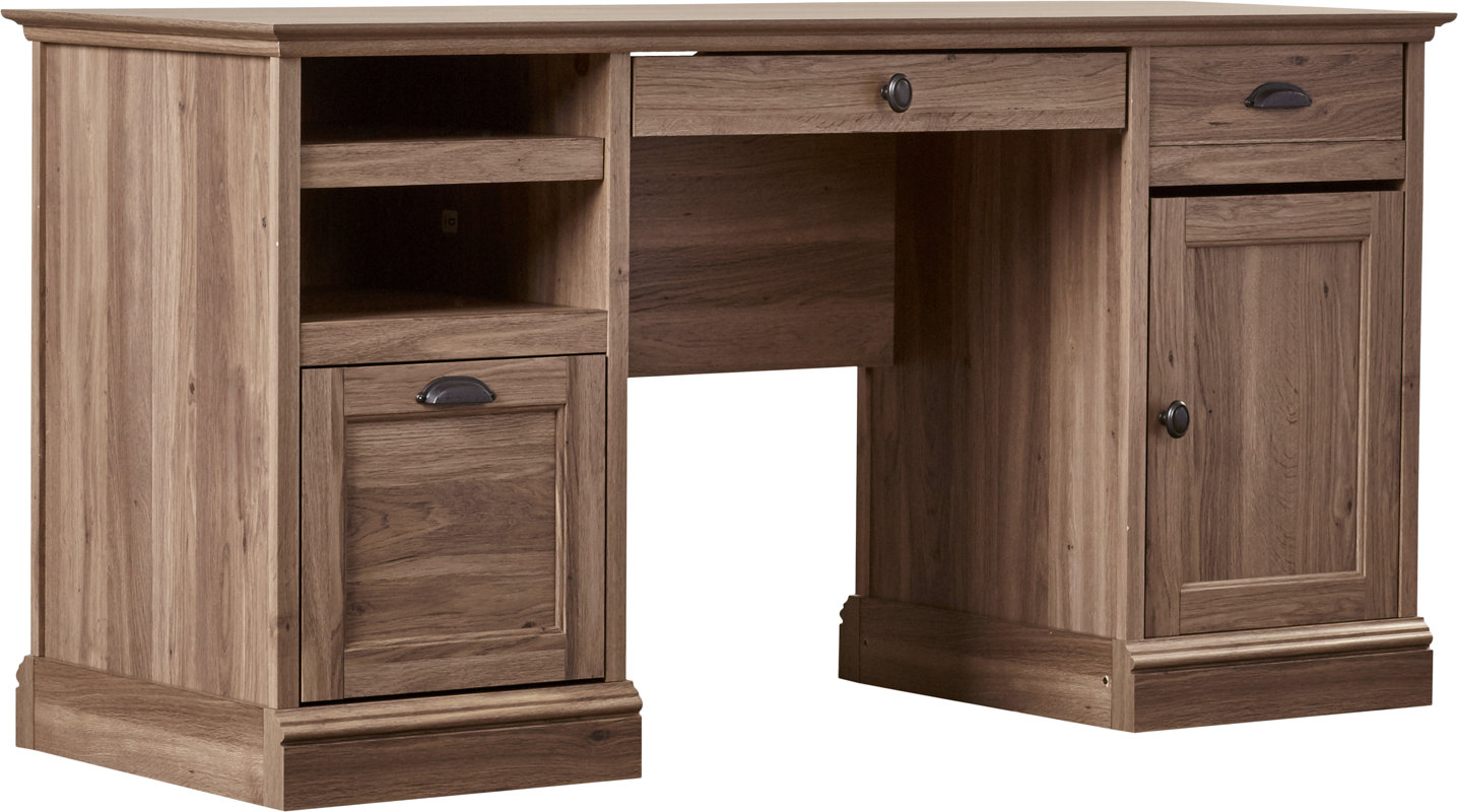 Beachcrest Home Bowerbank Executive Desk with File & Reviews Wayfair