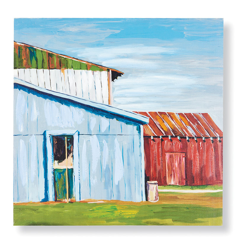 August Grove Shack Hand Giclee Oil Painting Print On Canvas