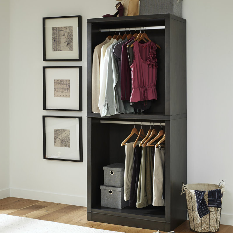 Three Posts Romsey 36 W Closet Hanging Storage Unit Wayfair