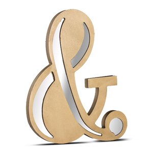 Jie Mirror Hanging Symbol and Ampersand Wall Letter