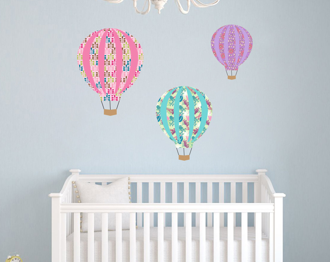 Wall Decal Source Patterned Hot Air Balloon Nursery Wayfair
