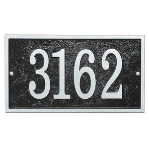 Fast and Easy 1-Line Wall Address Plaque