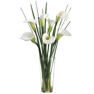 Calla Lily in Vase Faux Florals