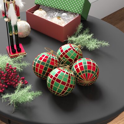 Plaid Christmas Ornaments - YouTube