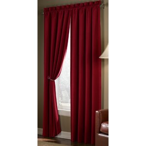 Dunnottar Solid Blackout Thermal Rod Pocket Single Curtain Panel