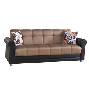 Futon Sofa Bed With Storage Wayfair Save