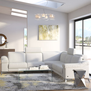 Brathwaite Leather Reclining Sectional..