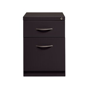 Arch Pull 2 Drawer Mobile Vertical Filing Cabinet