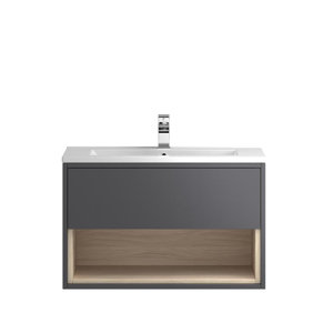 Ultra 80 cm Wandmontierter Waschtisch Coast mit ..