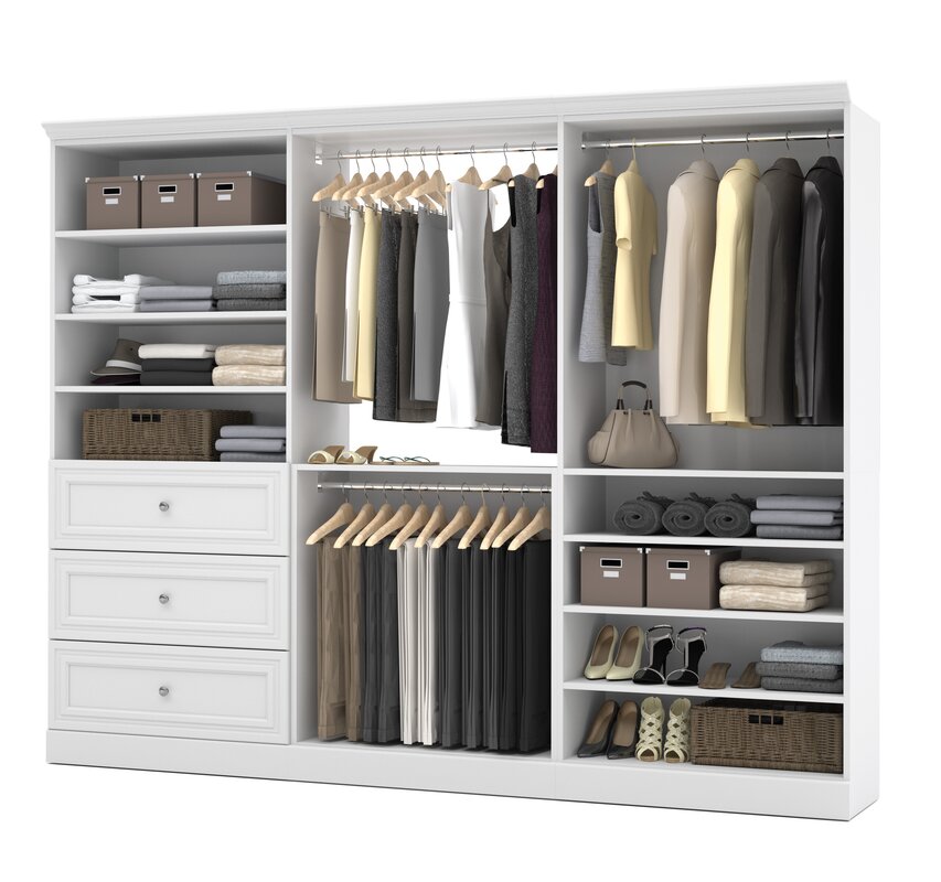 Rebrilliant 107.4"W Closet System & Reviews | Wayfair