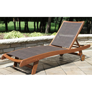 Eucalyptus Chair Wayfair Roseland Sling Eucalyptus Reclining Chaise Lounger Set Of 2