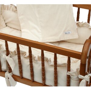 Ivory Velour Cradle Bedding Set