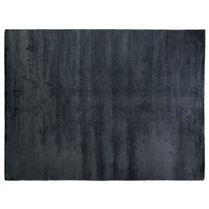 Herringbone Stitch, Art Silk, Navy (8'x10') Area Rug