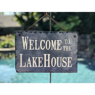Lake House Wall Decor Wayfair Welcome To The Lake House Wall Décor