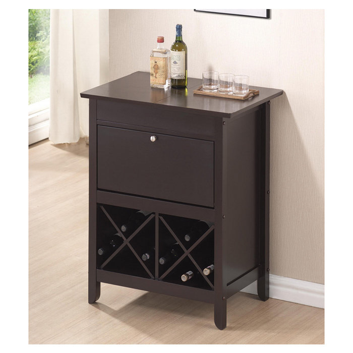 Winston Porter Ingalls Dry Bar With Wine Storage Wayfair Ingalls Dry Bar With Wine Storage