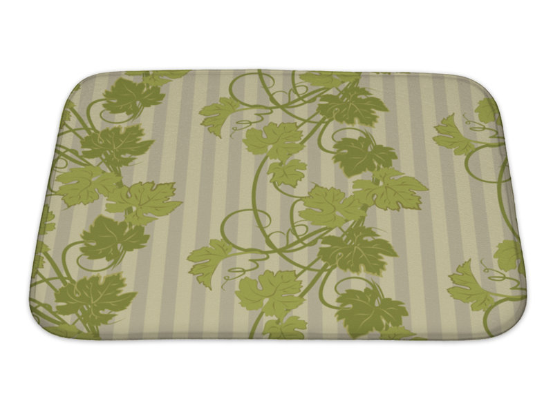 Gear New Leaves Repeating Pattern With Vines In Vintage Style Bath Leaves Repeating Pattern With Vines In Vintage Style Bath Rug