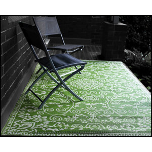 Fontayne Lime Green Indoor/Outdoor Area Rug
