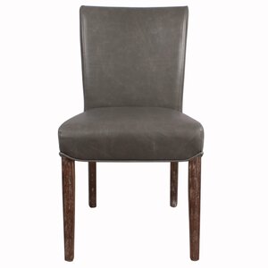 Beverly Hills Genuine Leather Upholstered Dining Chair (Set of 2)