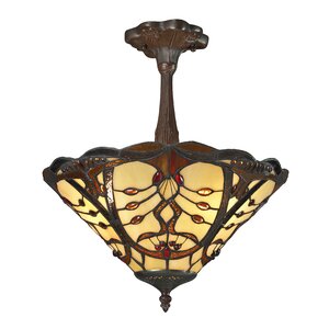 Jenova 3-Light Semi-Flush Mount