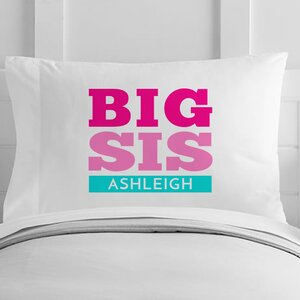 Personalized Big Sister Toddler Pillow Case