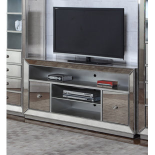 Mirrored Tv Wall Cabinet Wayfair Mirrored Tv Stand For Tvs Up To 58