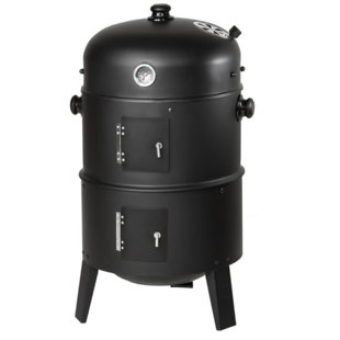 Charcoal Smokers Bbq Food You Ll Love Wayfair Co Uk 3 In 1 Bbq Charcoal Smoker And Grill Set Of 5