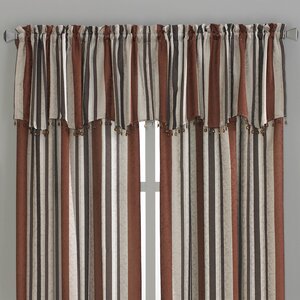 Mercury Stripe Scallop Curtain Valance