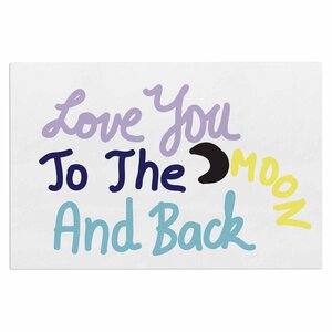 'Love You to the Moon and Back' Vector Decorative Doormat
