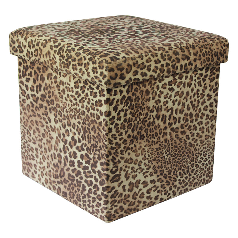 Pharmore Ltd Animal Print Storage Ottoman & Reviews Wayfair.co.uk