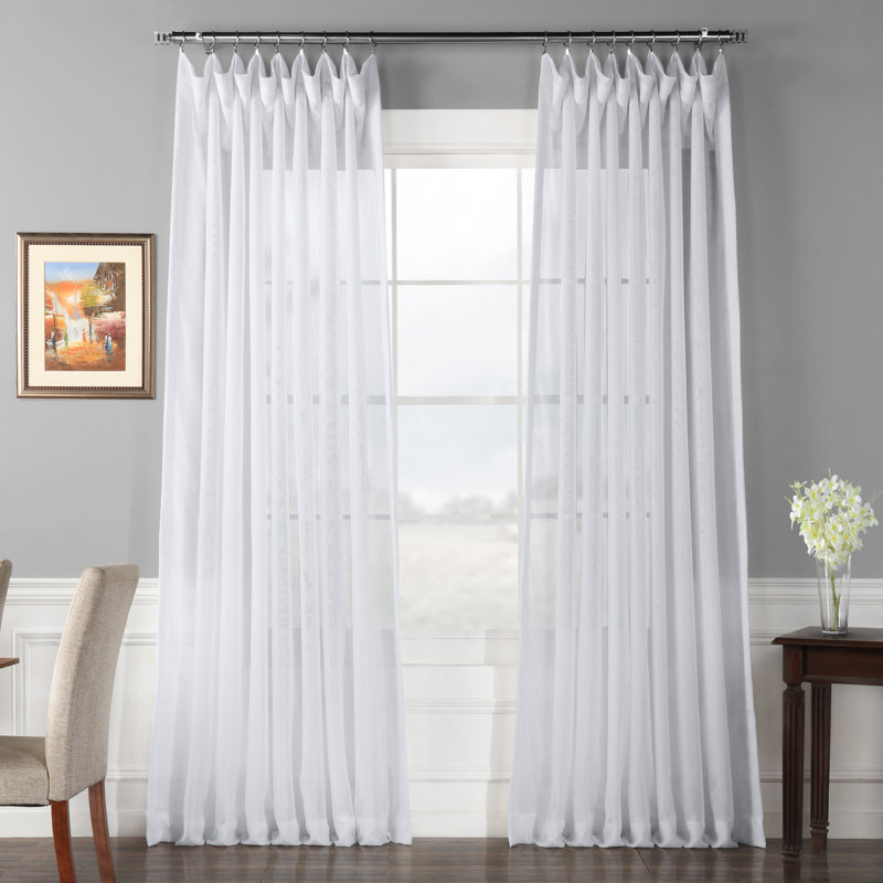 Apollo Solid Sheer Thermal Rod Pocket Single Curtain Panel Reviews Apollo Solid Sheer Thermal Rod Pocket Single Curtain Panel