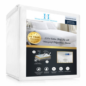 Lexia Premium Deep Pocket Fitted Hypoallergenic Waterproof Mattress Protector
