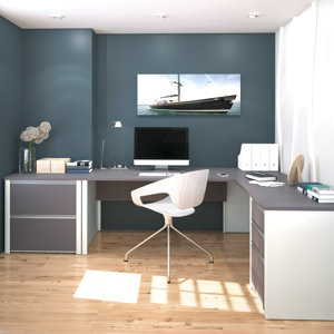 Karla 2 Piece L-Shaped Desk Office Suite