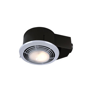 110 CFM Bathroom Fan with Heater and Light