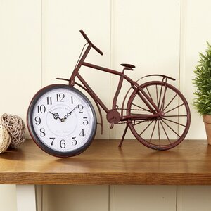 Two-Wheeler Table Clock