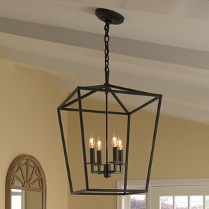 Cage 4-Light Foyer Pendant