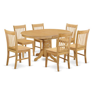 Avon 7 Piece Dining Set by East West F..