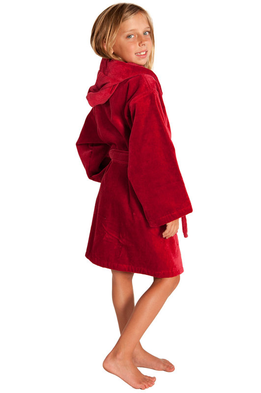 Bare Cotton Kids Hooded Terry Velour Robe & Reviews Wayfair