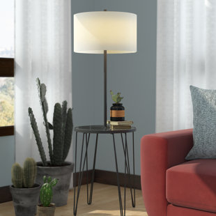 Side Table Floor Lamp Wayfair Dellinger Side Table 58 Floor Lamp