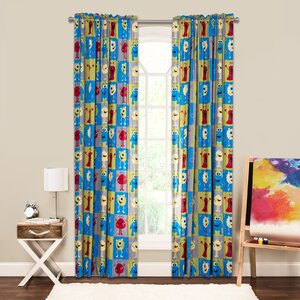 Crayola Monster Friends Single Curtain Panel