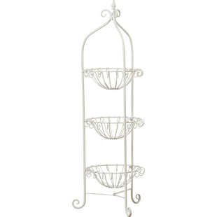 3 Tiger Fruit Basket Floor Stand Wayfair Loucas Tiered Standing Fruit Basket