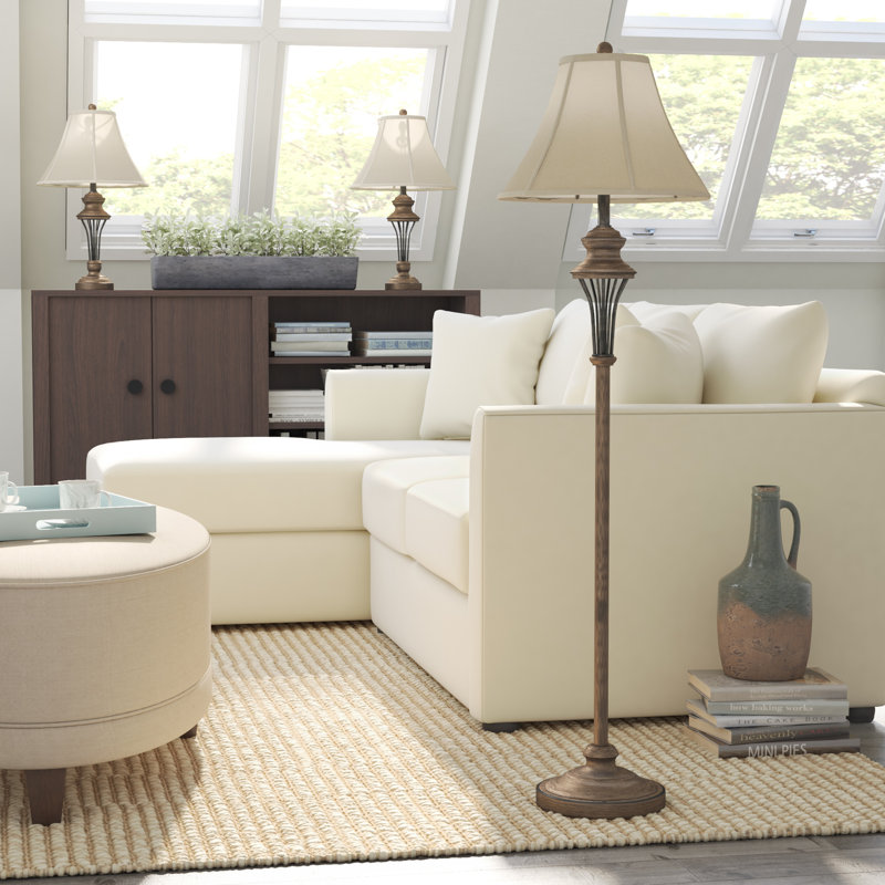 laurel foundry modern farmhouse groseiller 3 piece table and floor